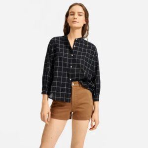 Everlane Air Collarless shirt
